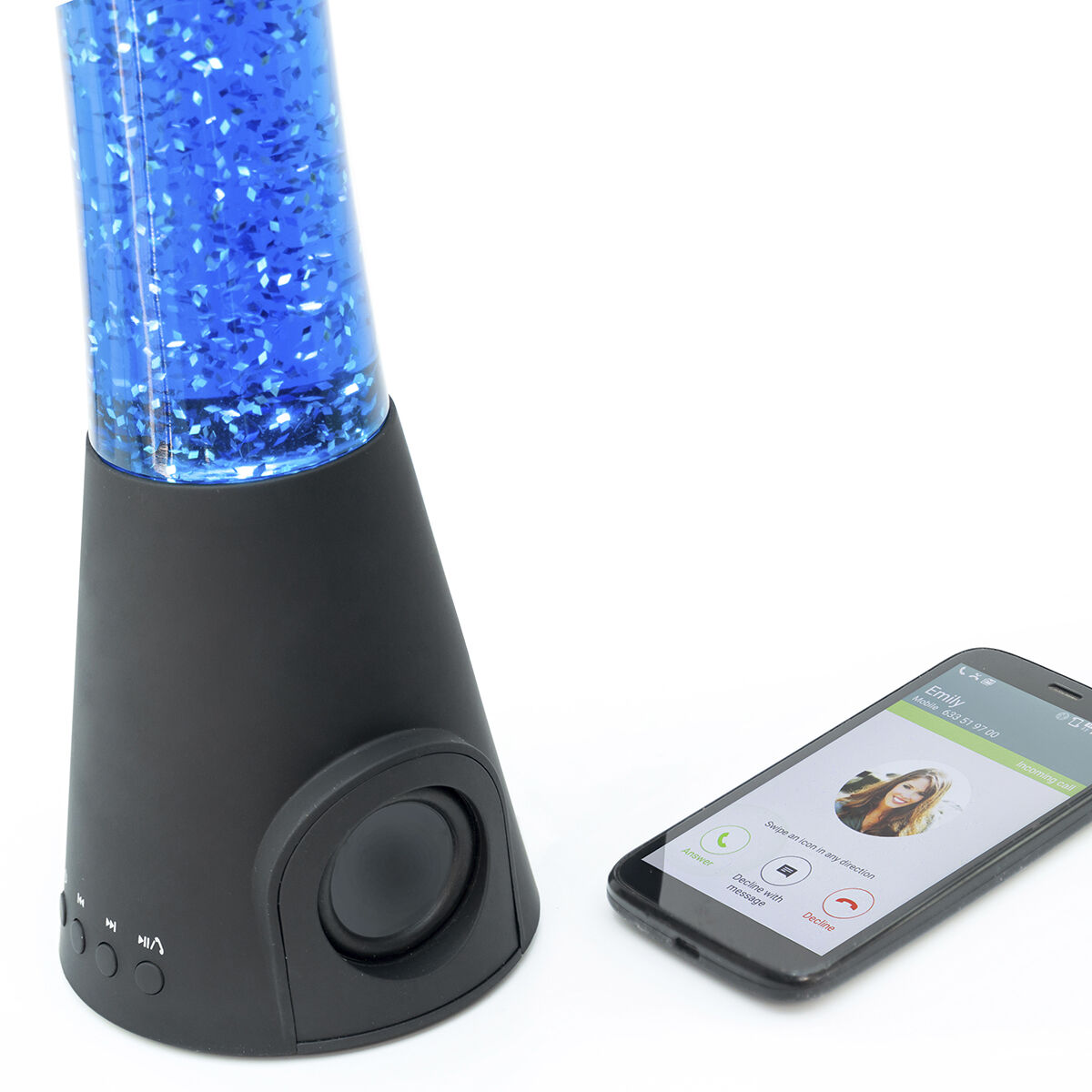 Laavalamppu Kaiuttimella ja Mikrofonilla Flow Lamp InnovaGoods