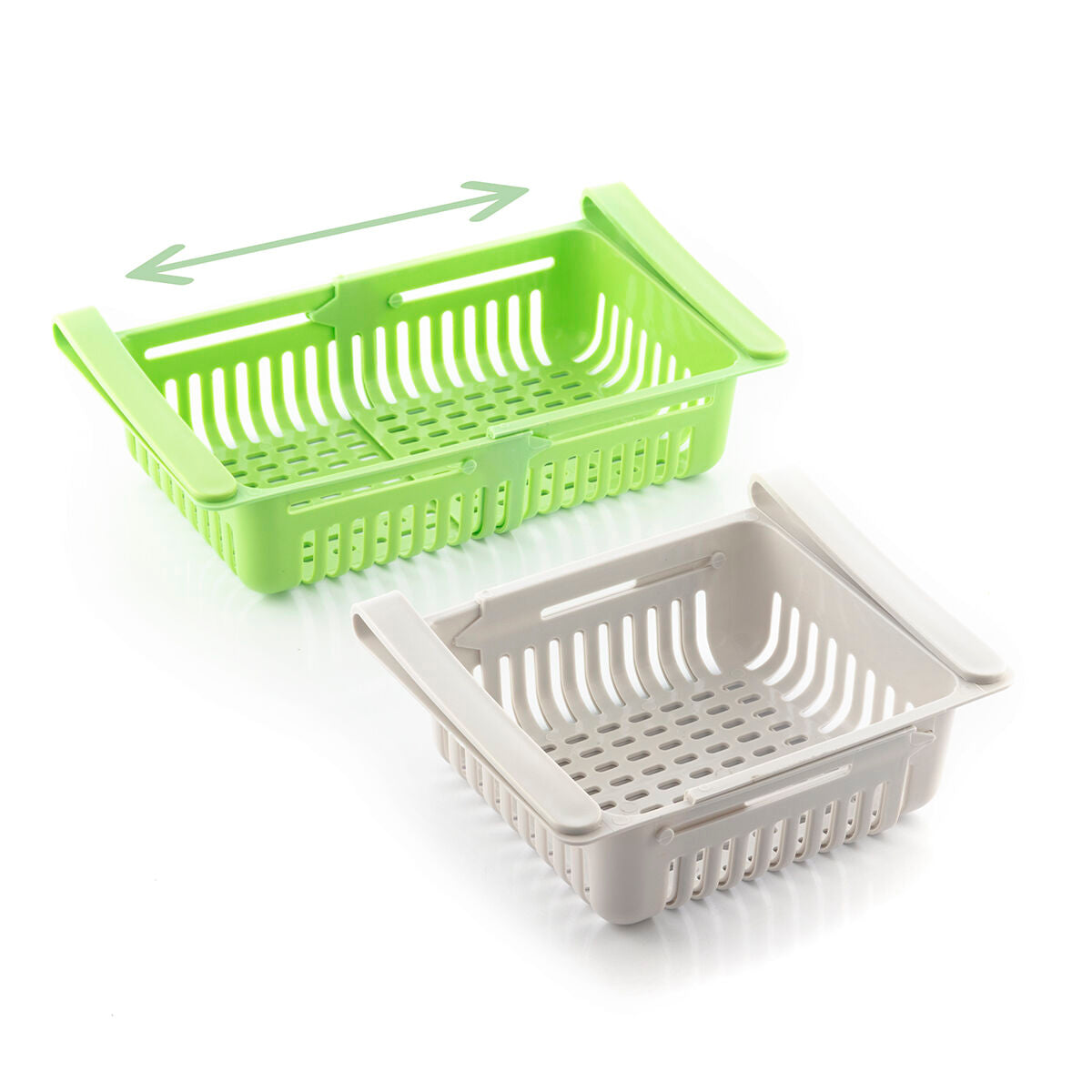Säädettävä jääkaappilaatikko Friwer InnovaGoods (2 kpl pakkaus)