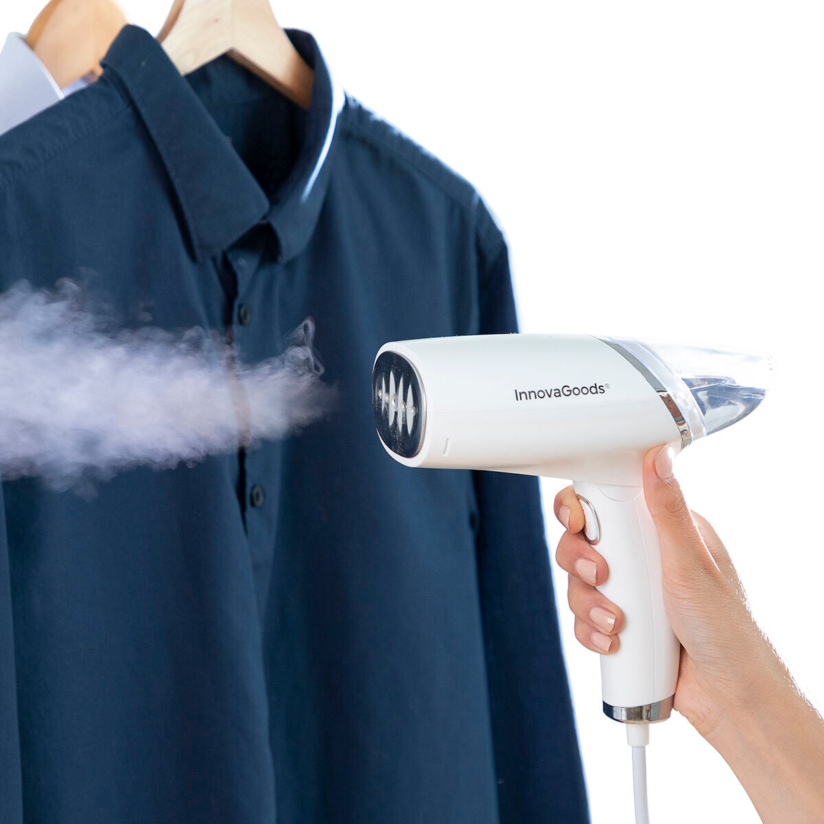 Pystysuuntainen taitettava höyrysilitysrauta Steeron InnovaGoods 1000 W
