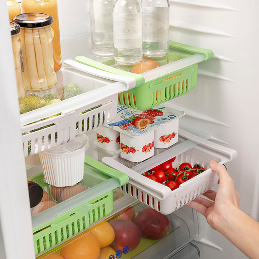 Säädettävä jääkaappilaatikko Friwer InnovaGoods (2 kpl pakkaus)