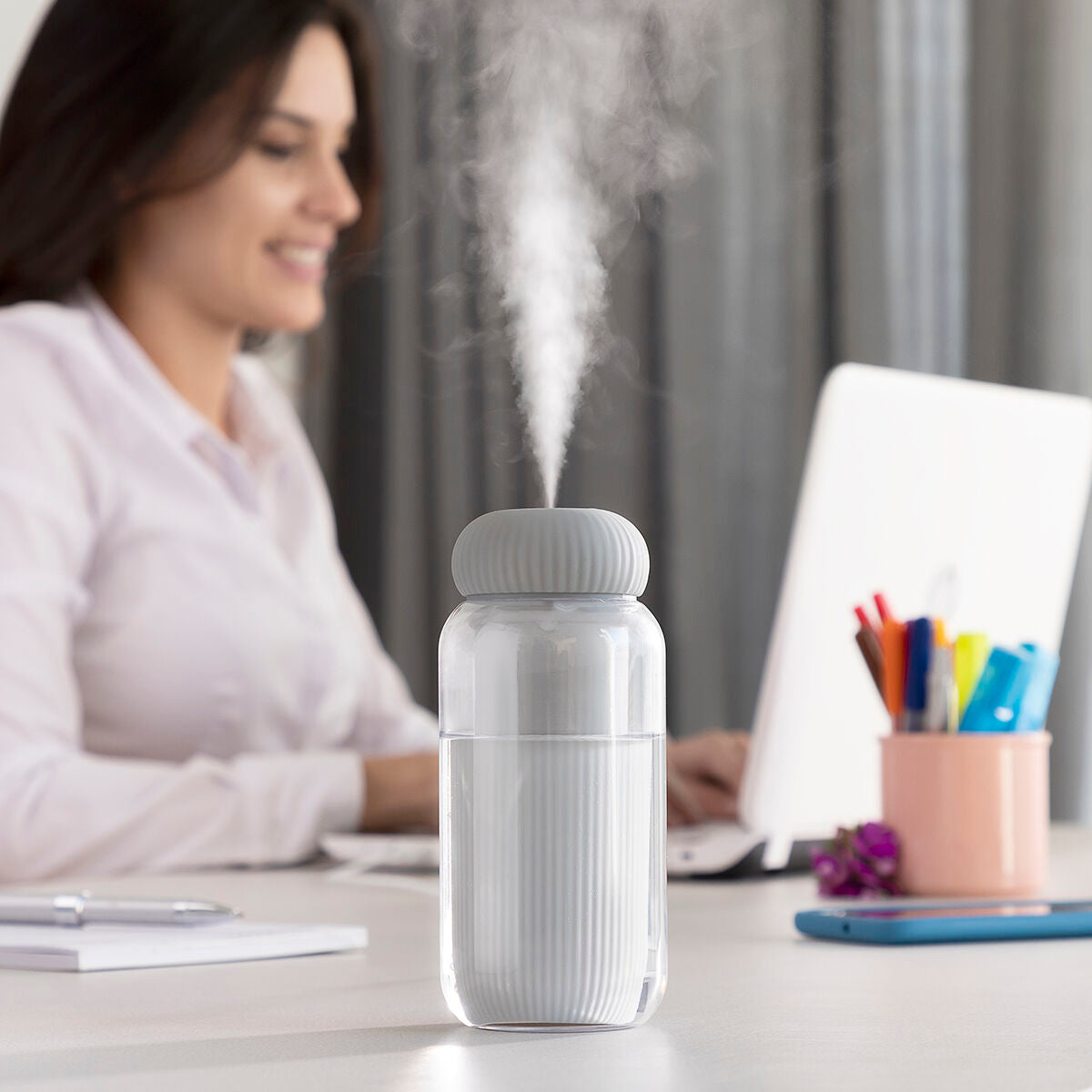Ultraääni-ilmankostutin ja aromidiffuusori LED-valolla Stearal InnovaGoods