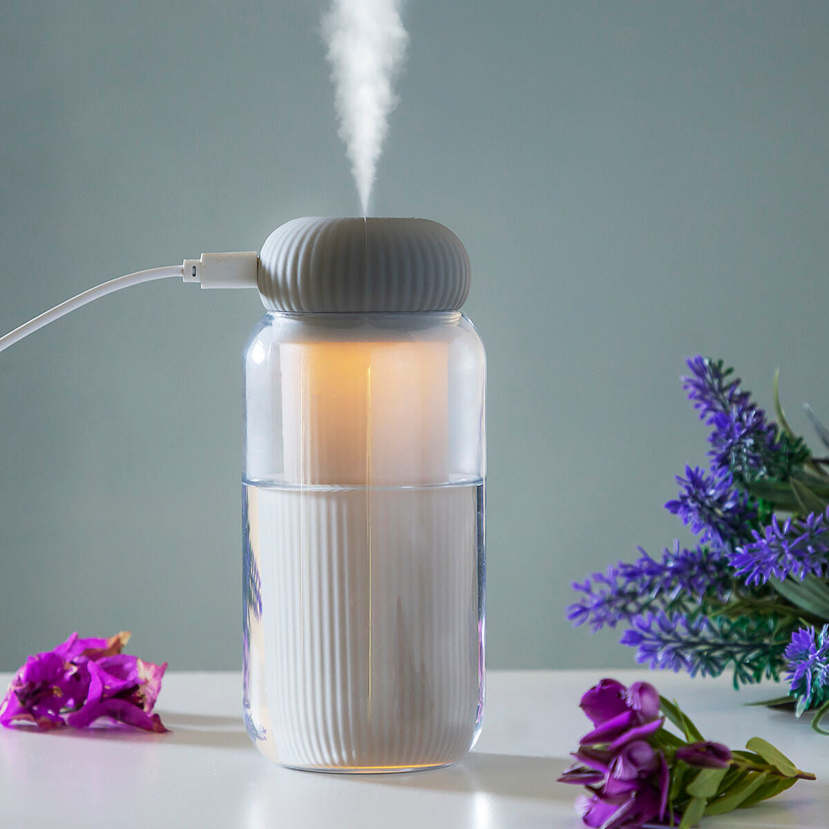 Ultraääni-ilmankostutin ja aromidiffuusori LED-valolla Stearal InnovaGoods