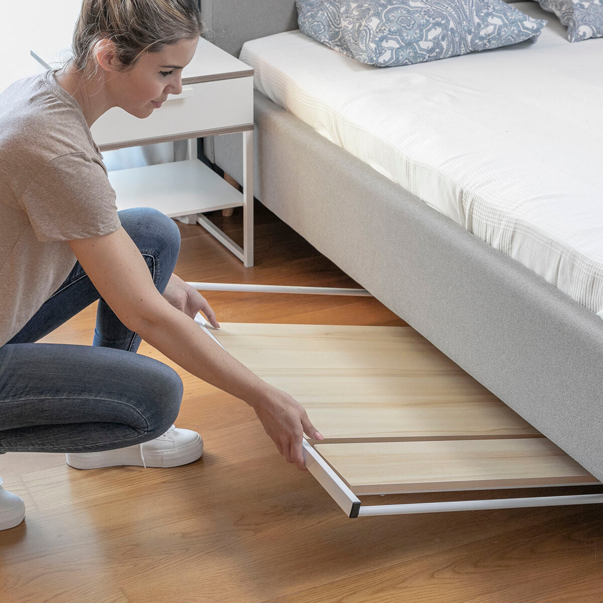 Taittuva työpöytä hyllyllä Tablezy InnovaGoods