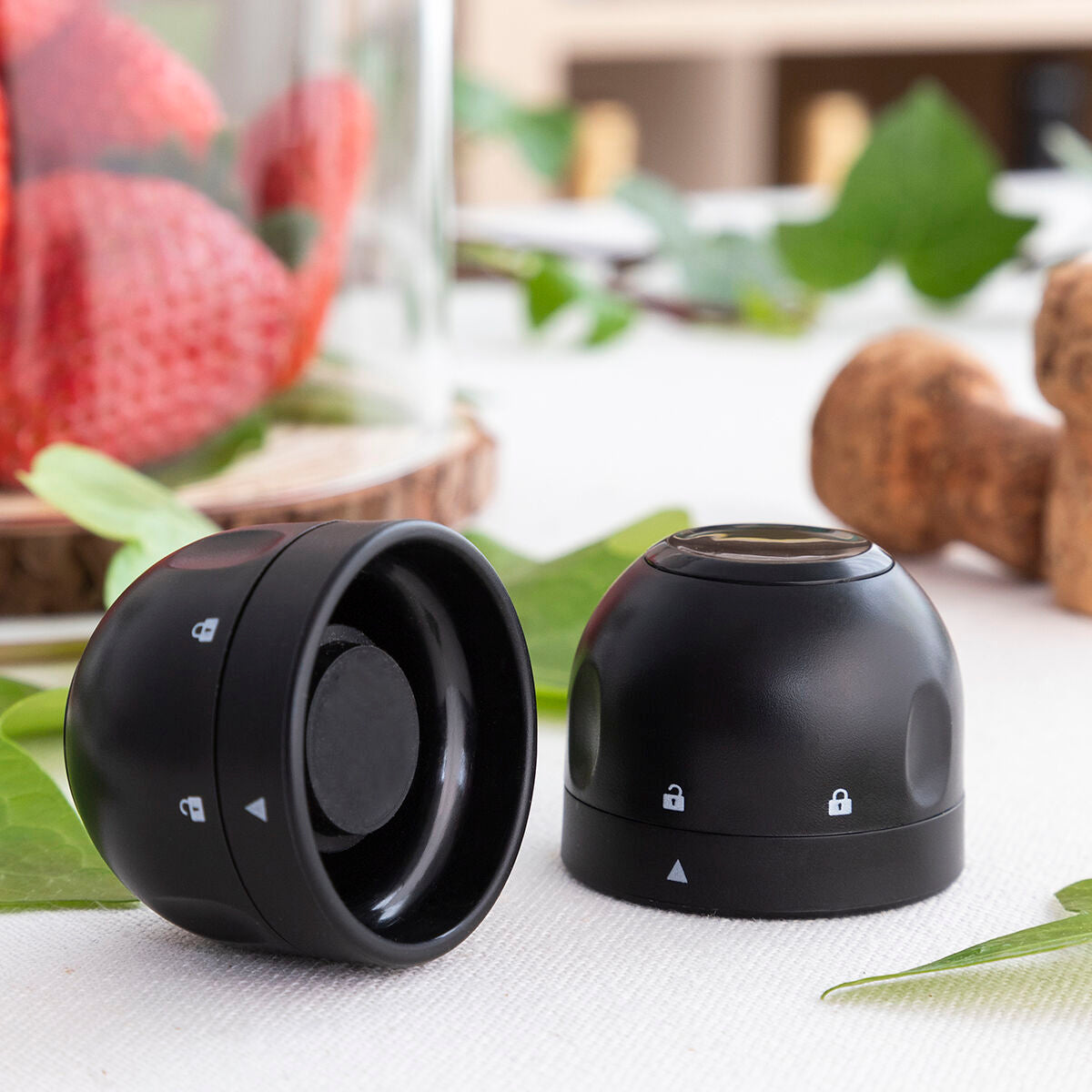 Samppanjapullon suljinsetti Fizzave InnovaGoods 2 yksikön pakkaus